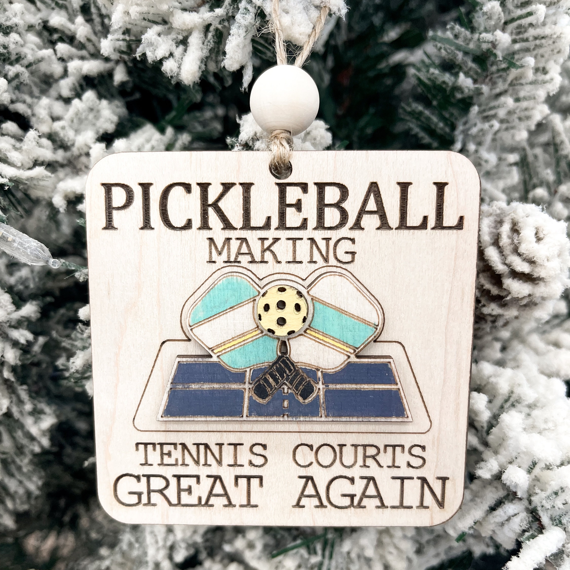 🤣Funny Cute Pickleball Ornament- Pickleball Christmas🎄