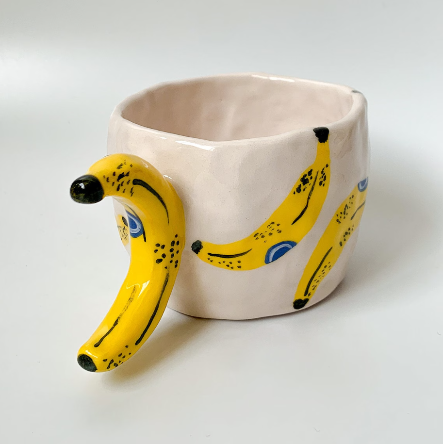 🌶️Chili & Banana🍌Handmade Ceramic Mug