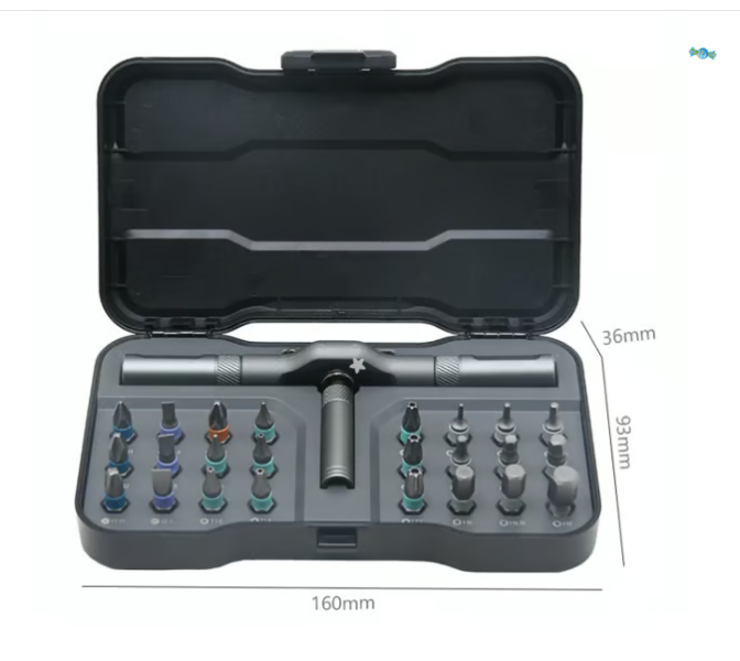 24 in 1 DlY Screwdriver SetMagnetic Compact andPortable Ratchet Screwdriver
