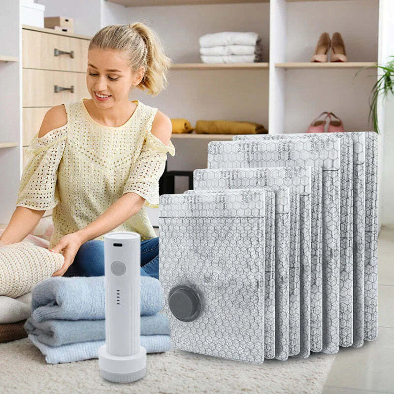 CordlessTravel Vacuum StorageCompression Bag