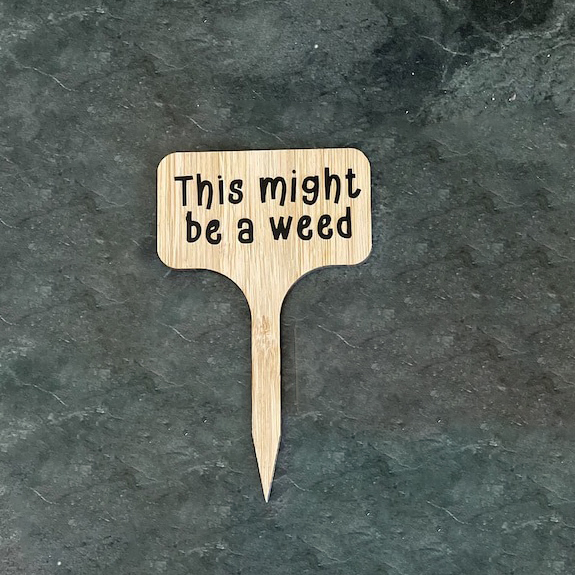 Funny plant markers