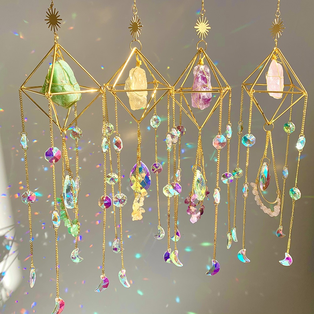 🎐Crystal Stone Pendant Wind Chimes