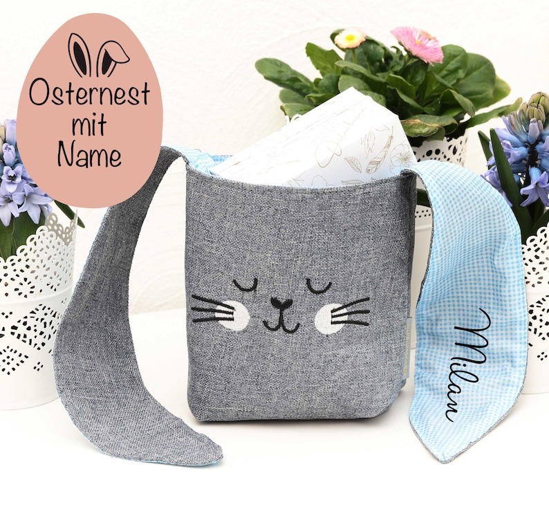 Personalized Bunny Easter Gift Bag