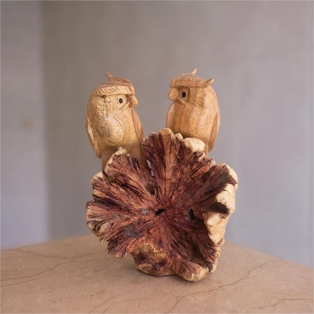 🦉Wooden Owl Handmade Deco