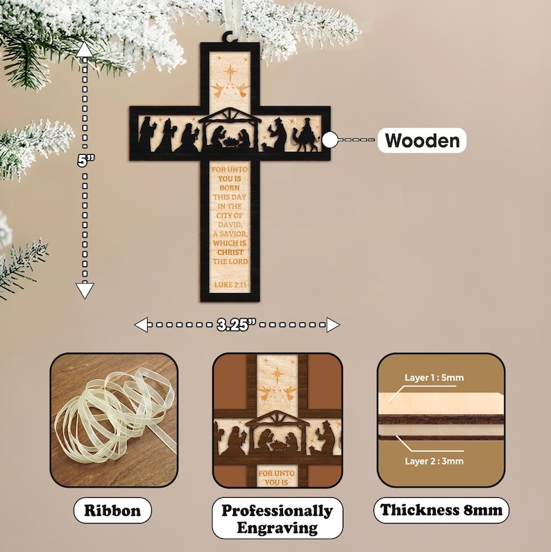 💖Christmas Nativity Cross Bible✨