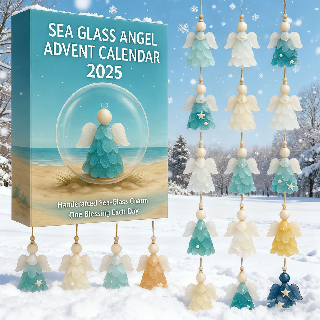 🌊Sea Glass Angel Advent Calendar 2025 – 24 Blessings to Brighten Your Season