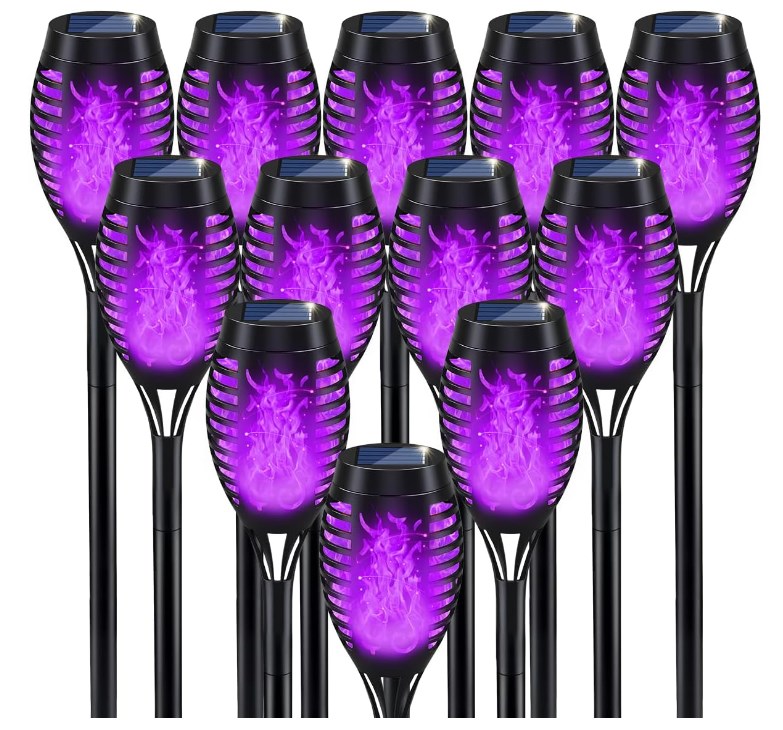 ❤️HOT SALE❤️Halloween Outdoor Solar Flame Light