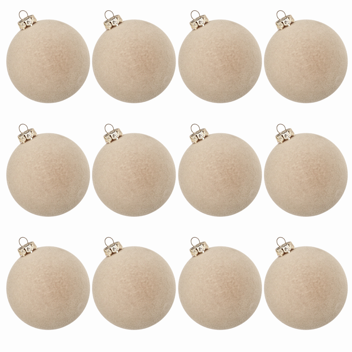 🎅Early Christmas 49%OFF - 12 PCS Flocking Velvet Christmas Balls