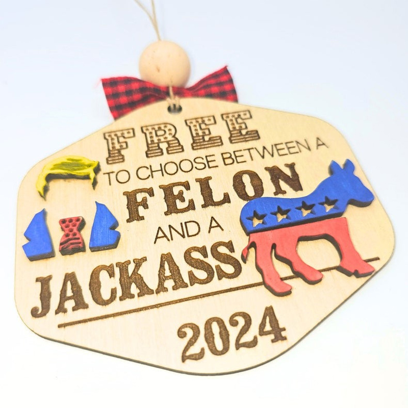 🖐Funny Presidential Candidate Christmas Ornaments🎄