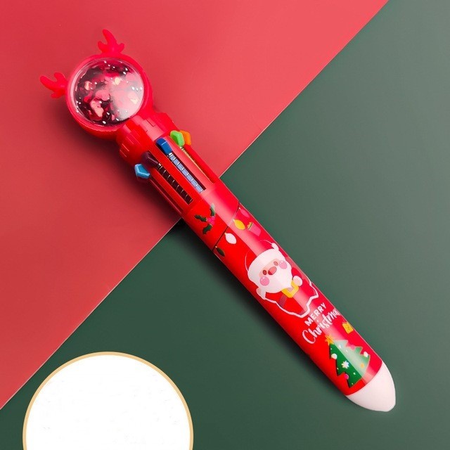 Cute Christmas Glitter Pen Set