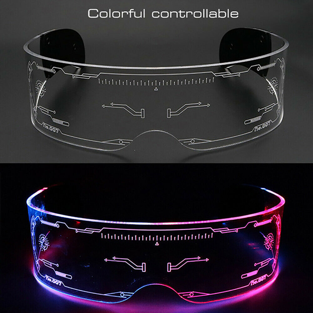 🔥👓LED Rechargeable Futuristic Glasses