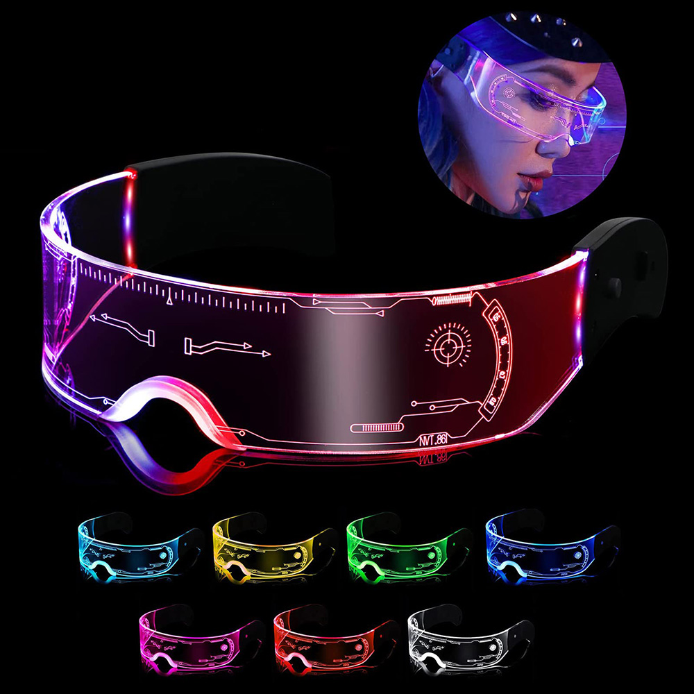 🔥👓LED Rechargeable Futuristic Glasses
