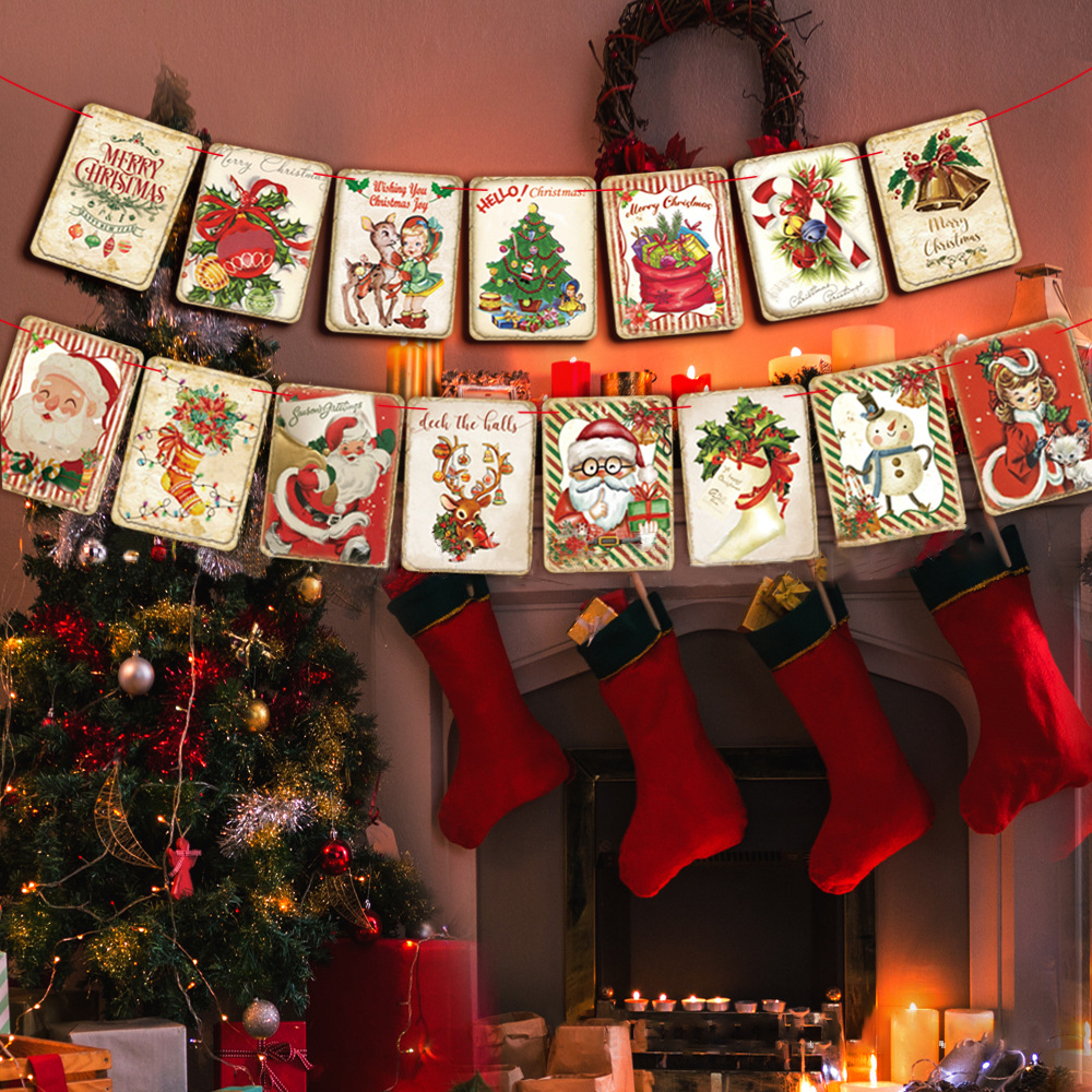 Vintage Style Christmas Banner
