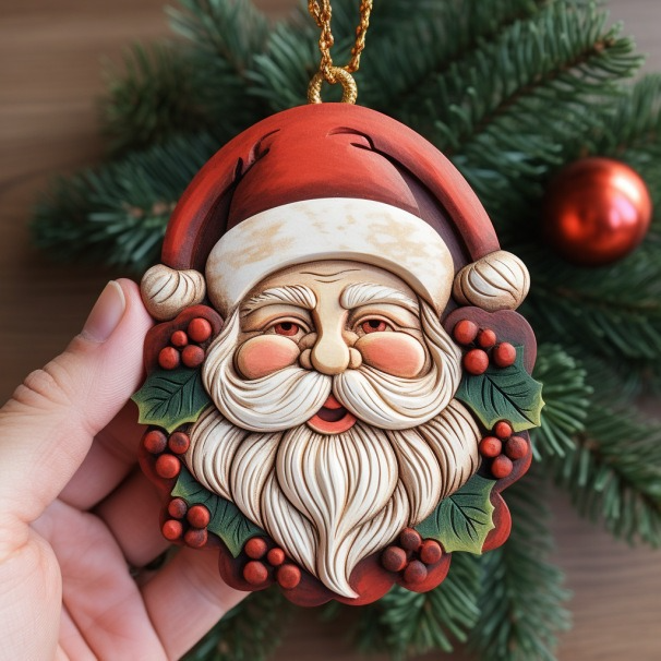 🎅Vintage Santa Claus Pendant
