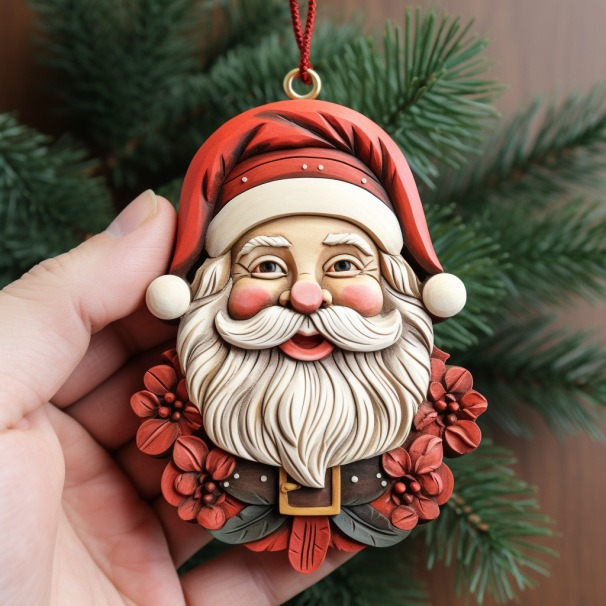 🎅Vintage Santa Claus Pendant