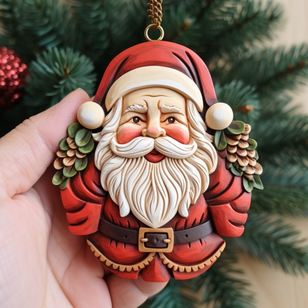 🎅Vintage Santa Claus Pendant