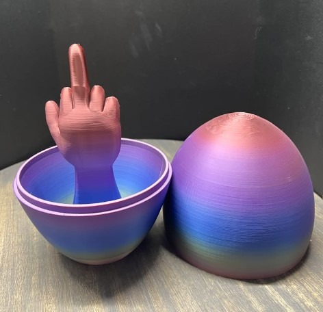 Easter Eggs-surprise middle finger