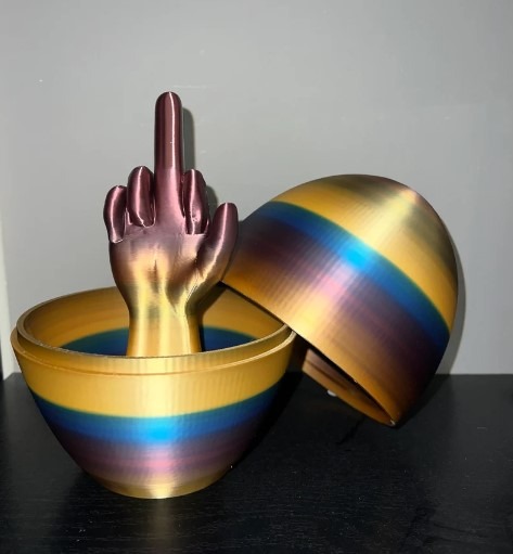 Easter Eggs-surprise middle finger