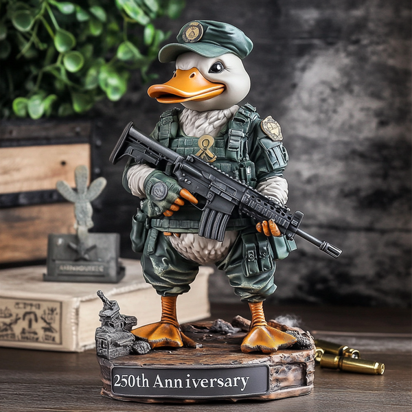 Tactical Duck Warrior Statue – 250th Anniversary Edition