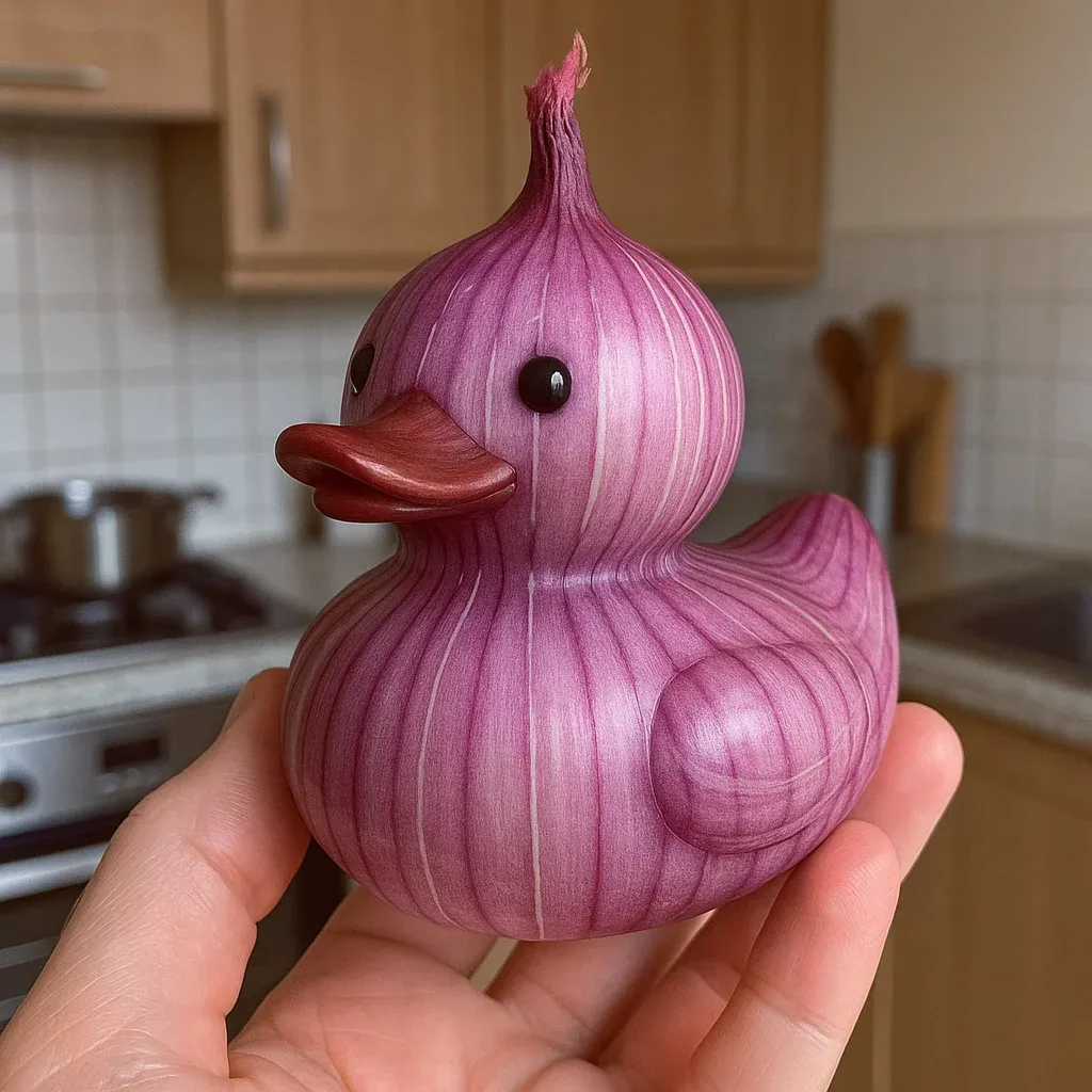 🍅🦆 Whimsical Vegetable-Themed Duck Figurines 