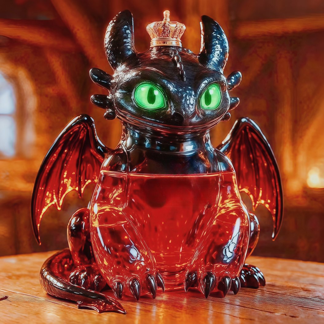 Toothless Collector's Edition Whiskey Bottle