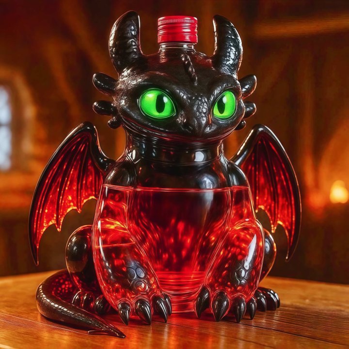 Toothless Collector's Edition Whiskey Bottle