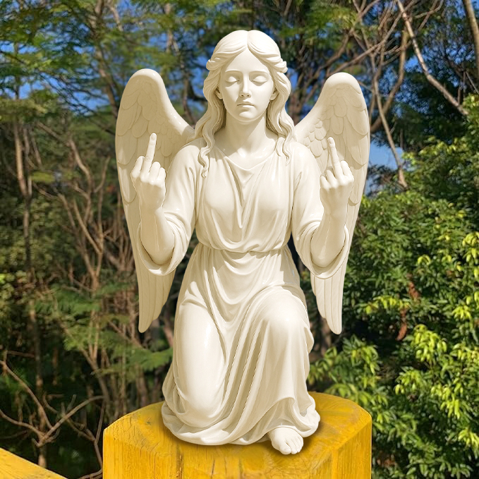 🎨✨ Prayer Angel with Attitude - The original “Talk to the Hand” icon!