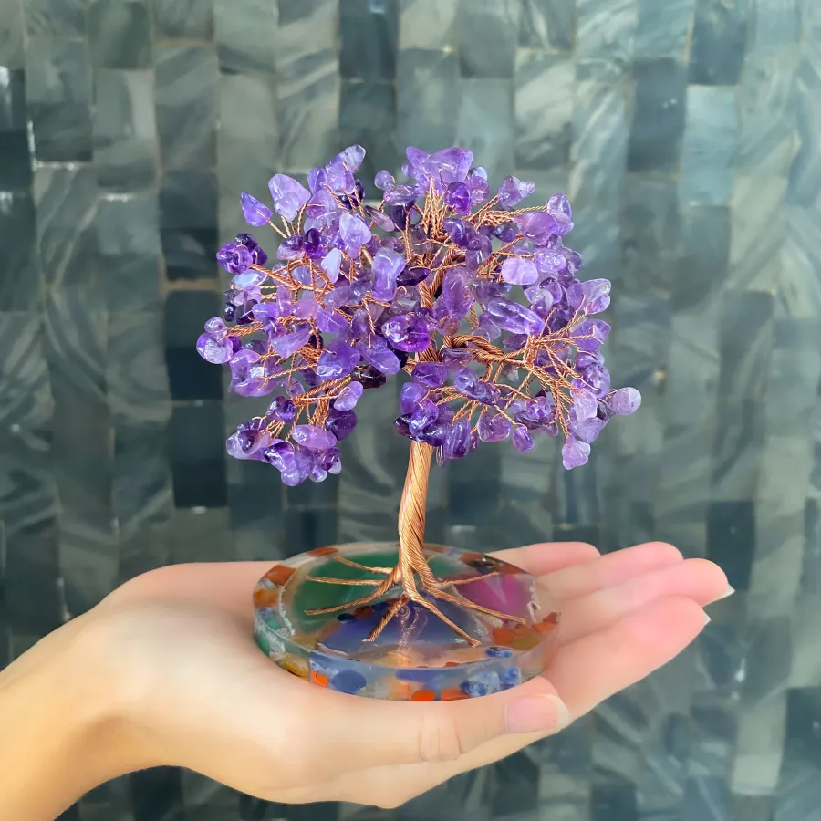✨Crystal Tree Amethyst Tree Feng Shui Decor Spiritual Gift