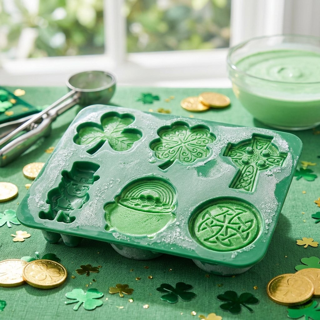 🍀 St. Patrick’s Day Silicone Mold – 6-Cavity