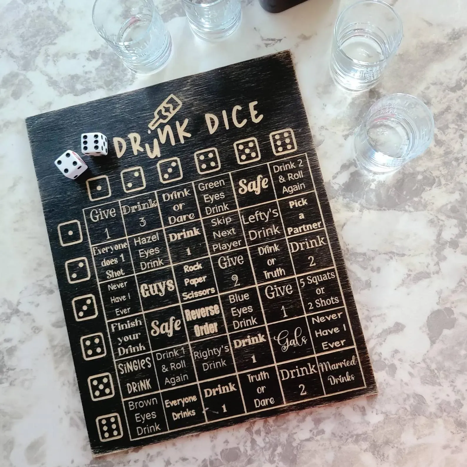 🍻Dice Drinking Game- Adult Drinking Game Left Right Center