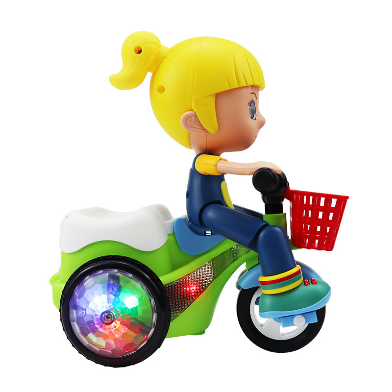 Funny Toys Stunt Tricycle 01-12 Years Old Sound Moving Children Baby Boys and Girls Electric Dancing 