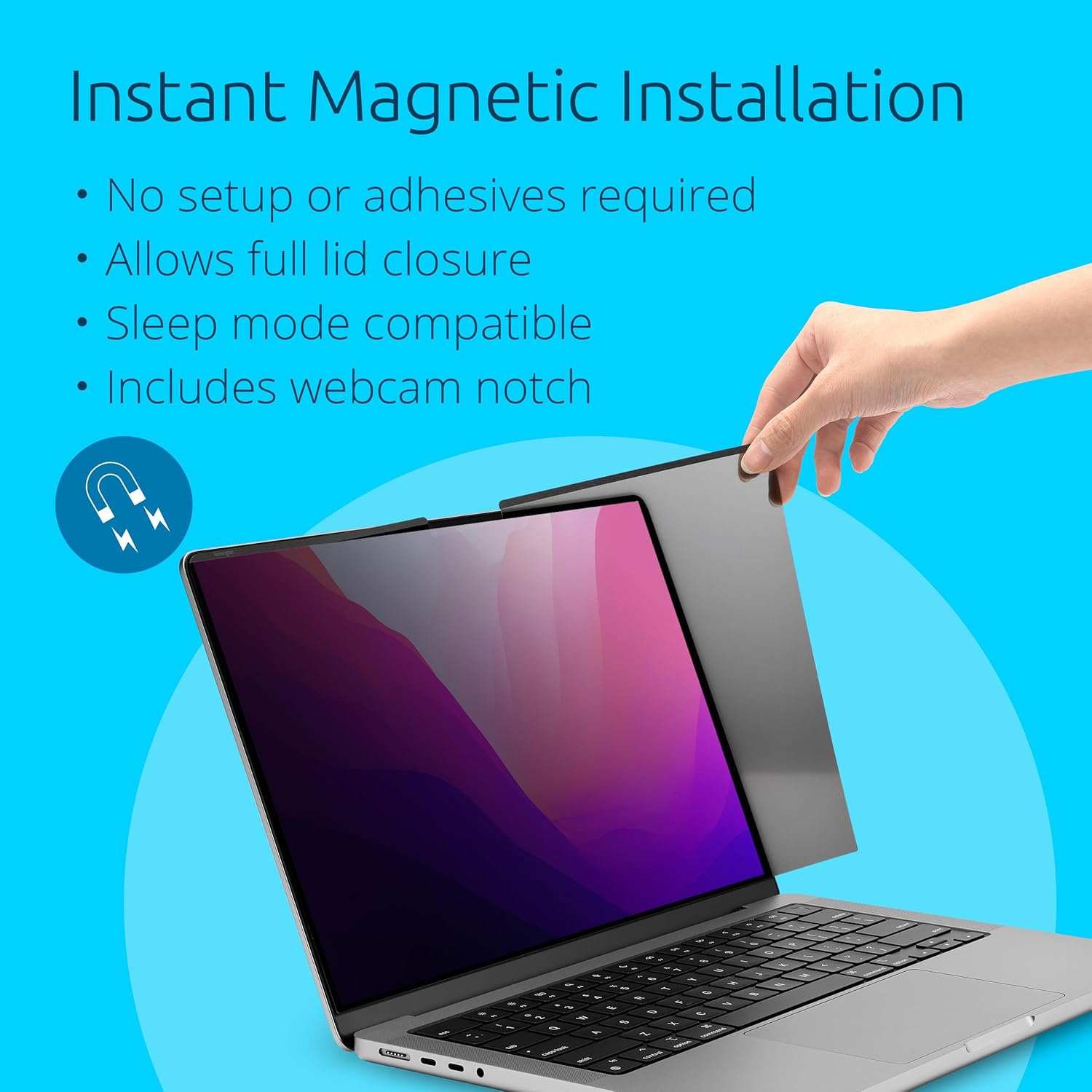 MacBook Magnetic Privacy Screen | Easy Attach Anti-Glare Filter