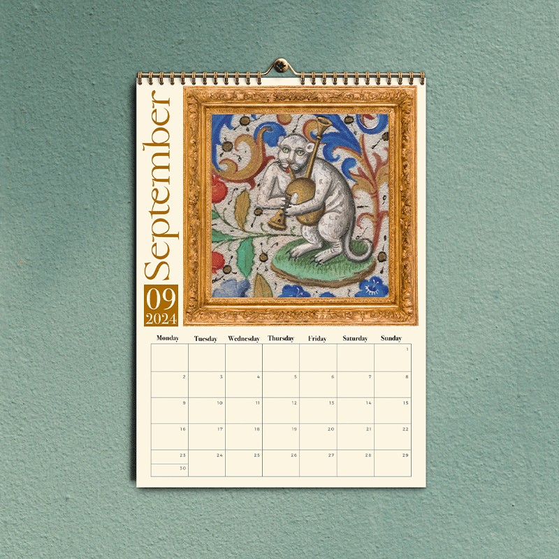 Weird Medieval Cats Calendar 2025