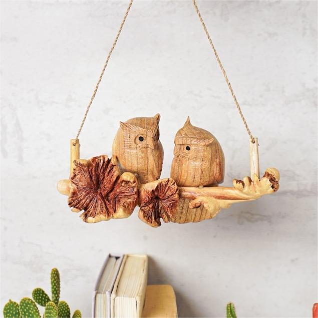 🦉Wooden Owl Handmade Deco