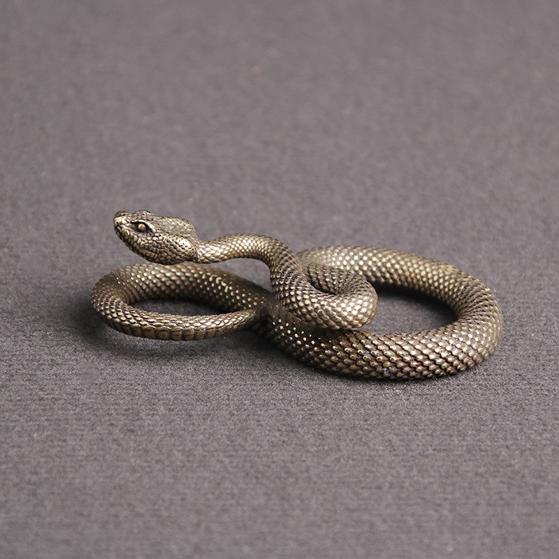 🐍Antique And Old Brass Coil Snake Pendant🐍
