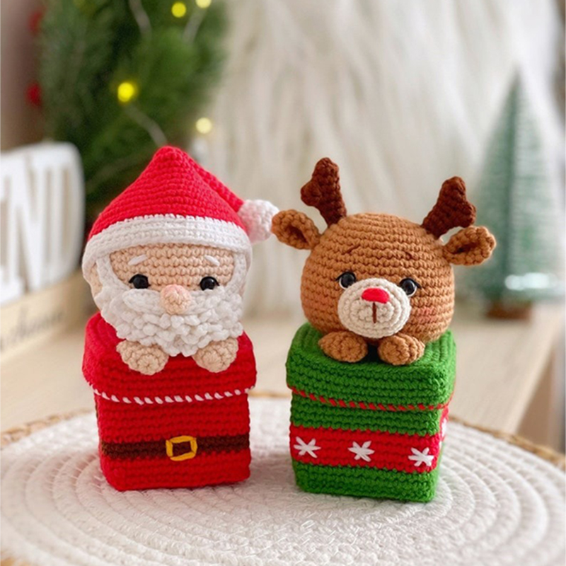 🎁Christmas Crochet Gift Box✨