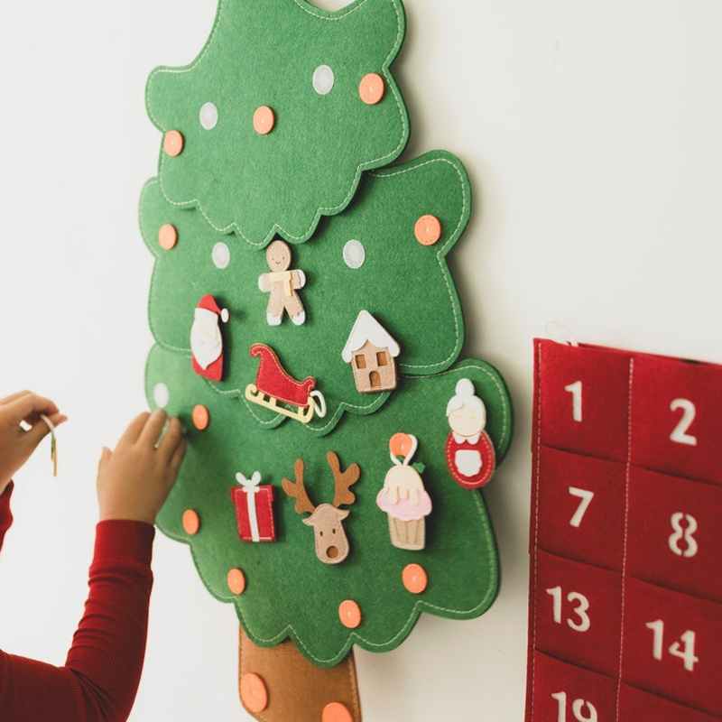 🎄Christmas tree & Advent Calendar felt handmade📆