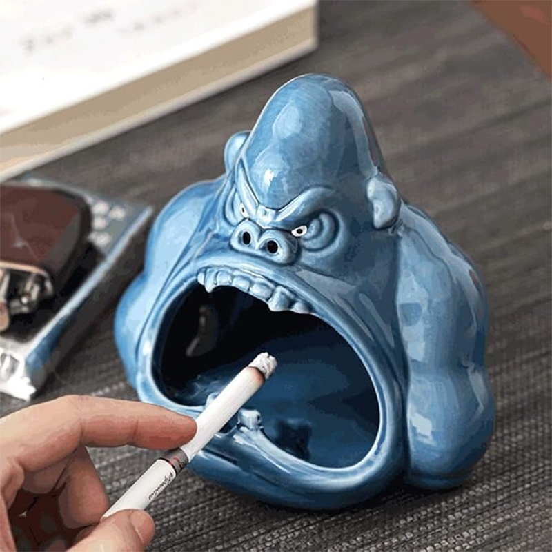 🦍Cartoon Big Mouth Gorilla Ashtray🔥
