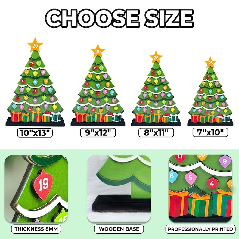 🔥Hot Sale🔥--- Wooden Christmas Countdown Advent Calendar