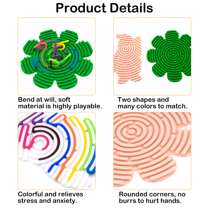 🔥Christmas Hot Sale--Children's DIY Educational Silicone Board Toys🎨
