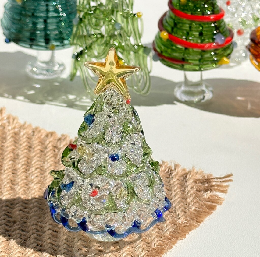 🎄Early Christmas 49%OFF - Handmade Glass Christmas Tree Statue