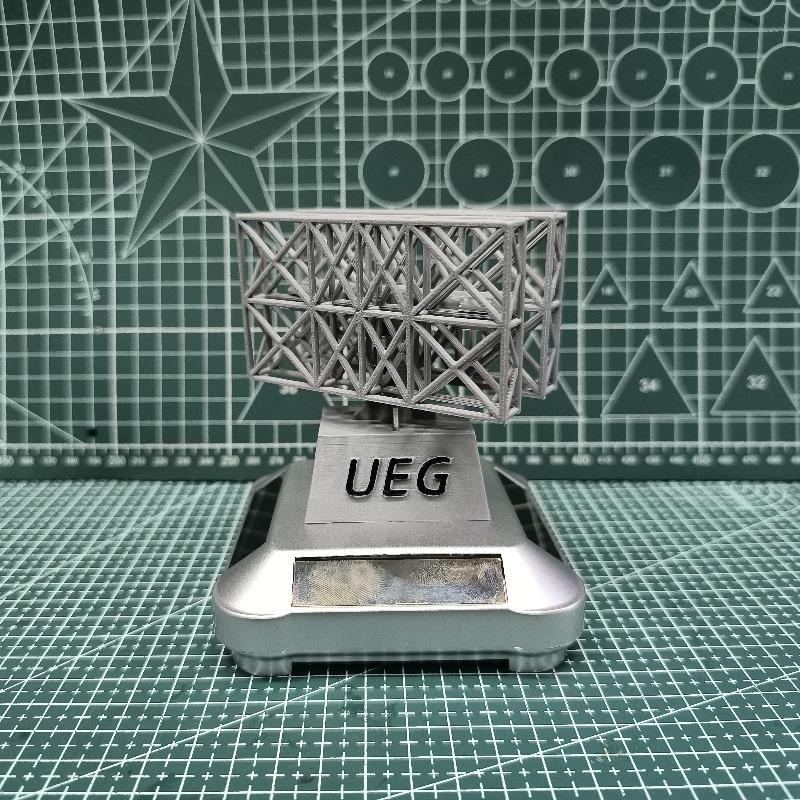  3D-Printed Solar-Powered Military Model Rotating Ornament