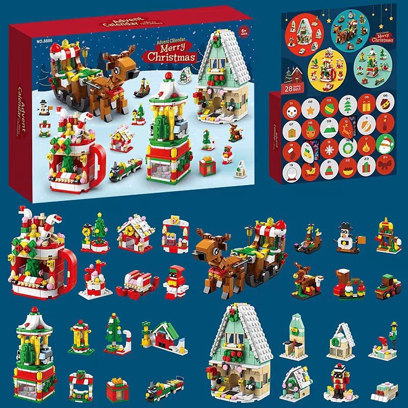 🎅Early Christmas 49%OFF🎅2024 Advent Calendar Christmas Building Toy Set