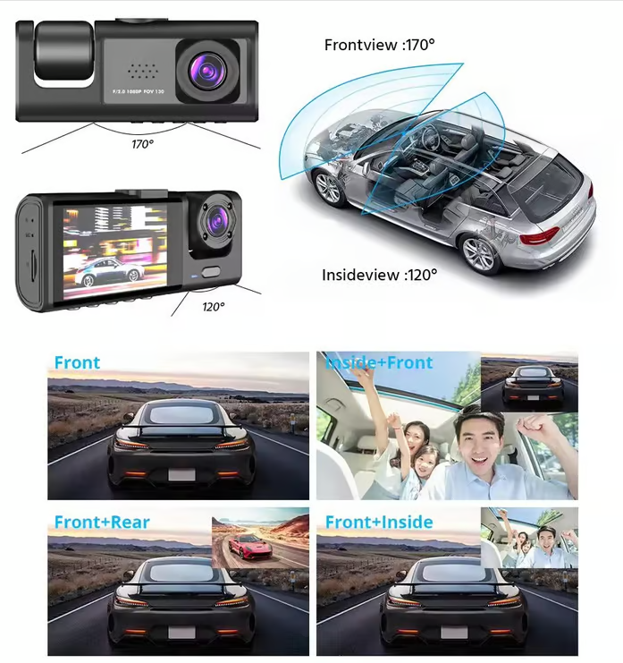 🔥Hot Sale 49%OFF🔥 3 Lens Dash Cam