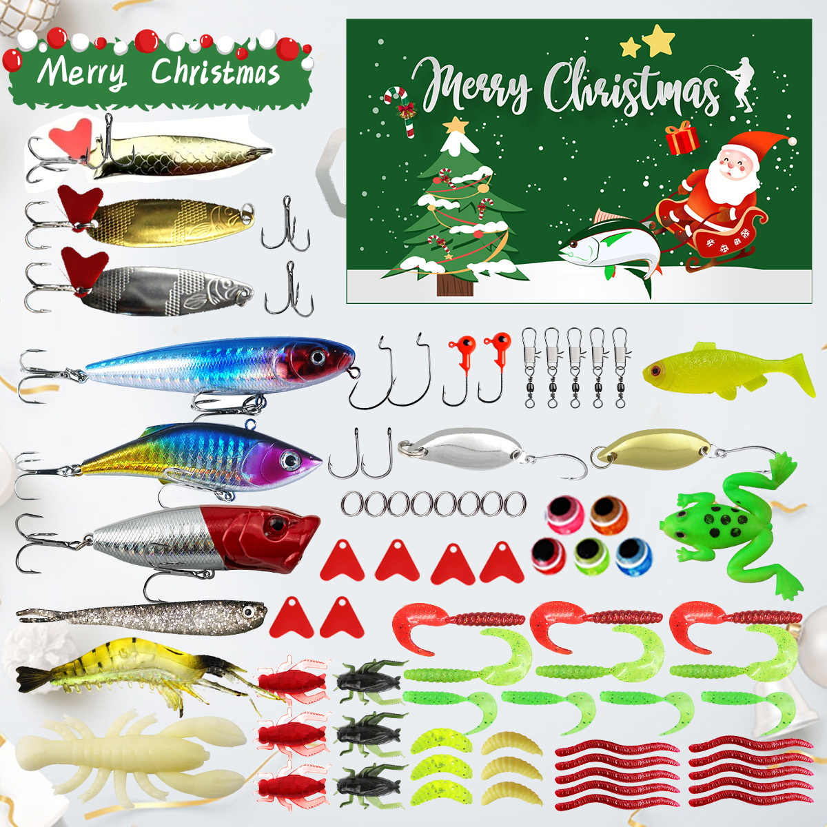 🎅Early Christmas 49%OFF🎅24Pcs Fishing Lures Christmas Advent Calendar