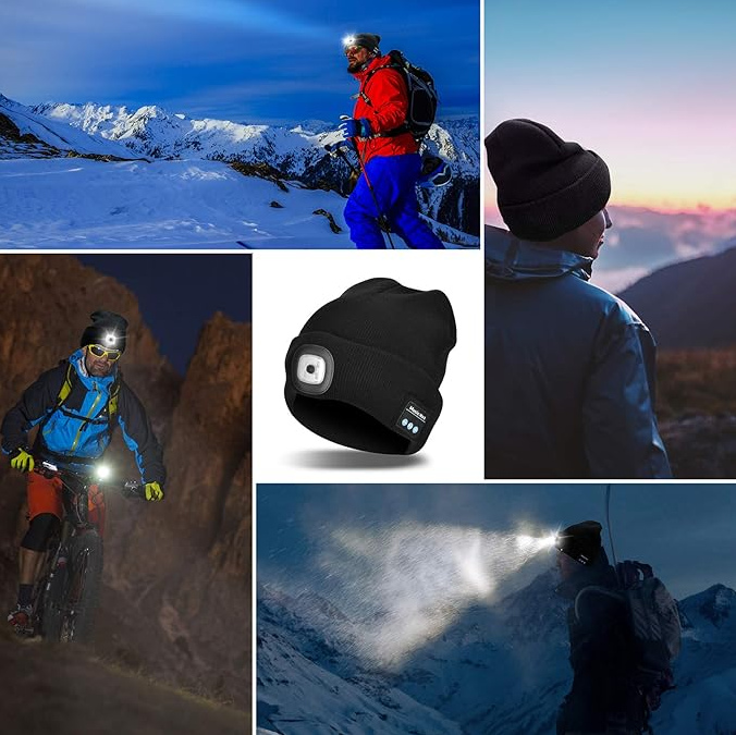 🎅Early Christmas 49%OFF🎅Rechargeable Bluetooth LED Headlight Beanie - Module detachable