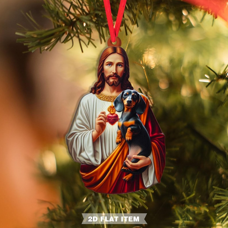🎅Early Christmas 49%OFF🎅 Jesus Hugs Animals Christmas Ornaments