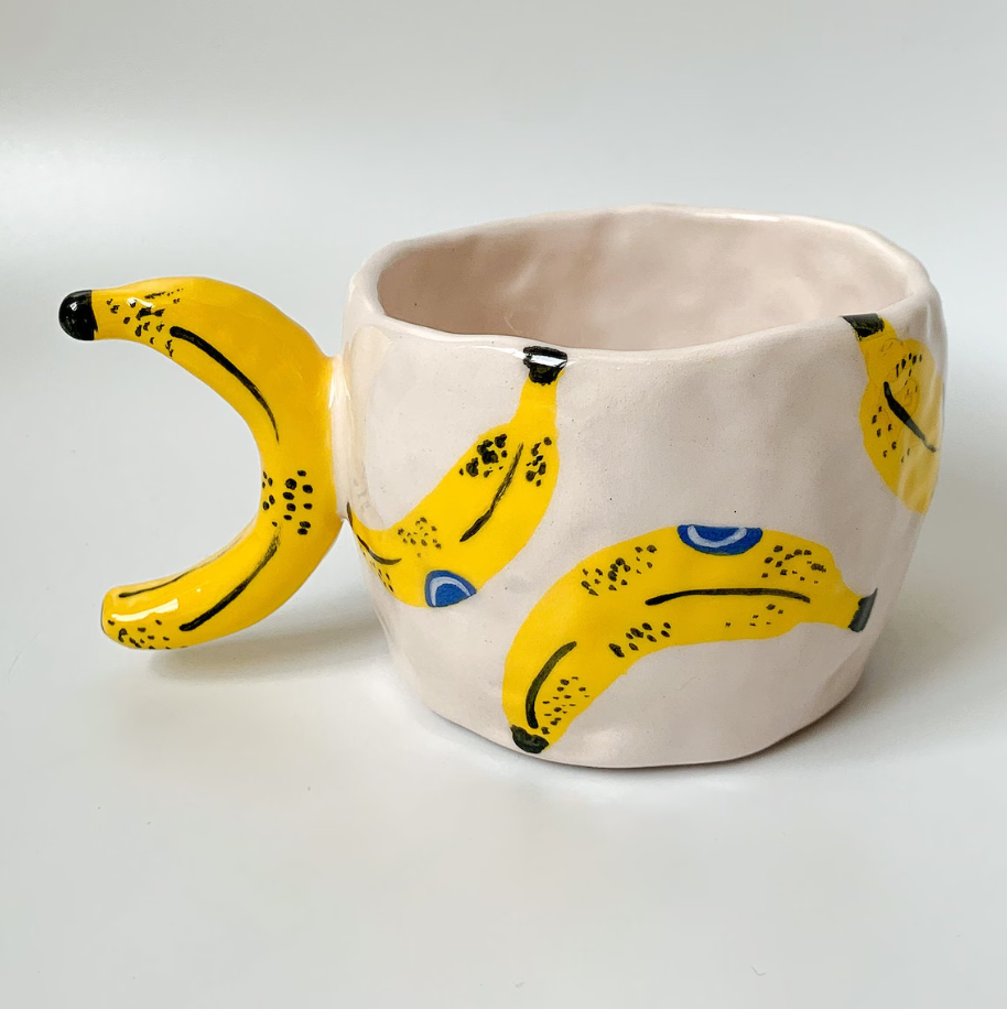 🌶️Chili & Banana🍌Handmade Ceramic Mug