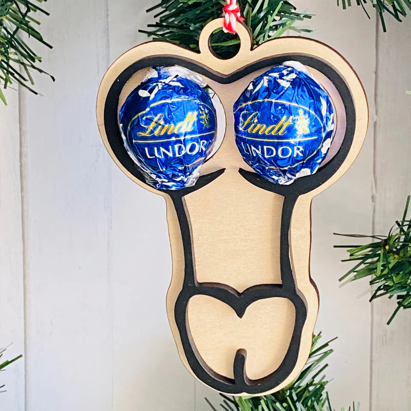 Funny Couples Christmas Ornament🤣