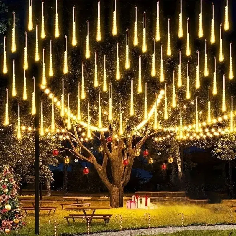 🎄LED Meteor Shower Rain Lights for Christmas & Party Decoration